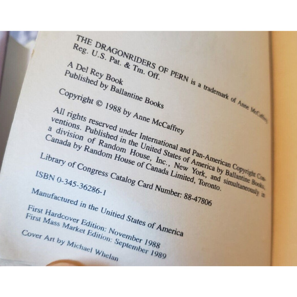 Dragonsdawn - Paperback By Mccaffrey, Anne - Picture 5 of 5